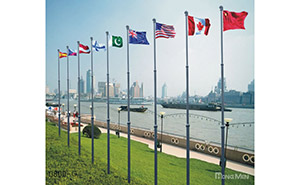 旗桿 - 鋁合金電動旗桿Q800-G