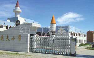 呼倫貝爾滿洲里逸夫小學伸縮門案例