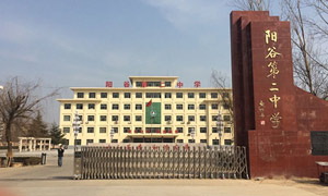 陽(yáng)谷縣第三中學(xué)伸縮門案例