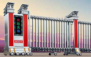 精拋不銹鋼系列伸縮門