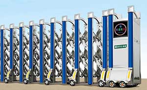 不銹鋼伸縮門 - 巨龍2號(hào)不銹鋼伸縮門