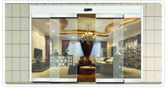 HY-A2純玻璃雙開(kāi)式緊急速推自動(dòng)門(mén)