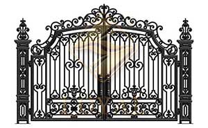 時(shí)尚鐵藝庭院大門