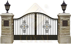 鐵藝大門(mén) - 古樸庭院門(mén)