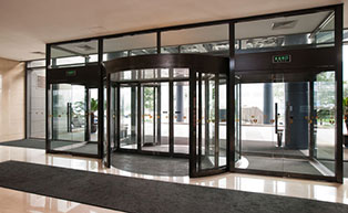 北京工大建國酒店旋轉(zhuǎn)門工程案例