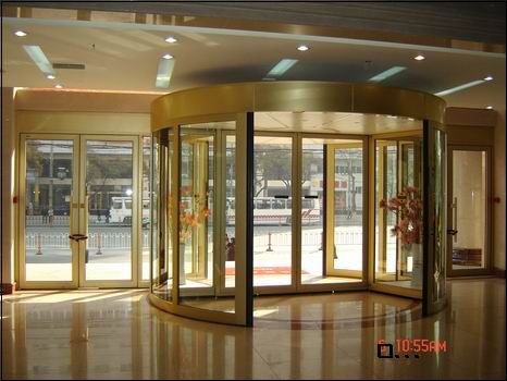 蘭州中國人民銀行旋轉(zhuǎn)門工程案例 - 中出網(wǎng)-智能出入口與停車充電門戶