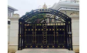 僑建御溪谷別墅鐵藝大門(mén)案例