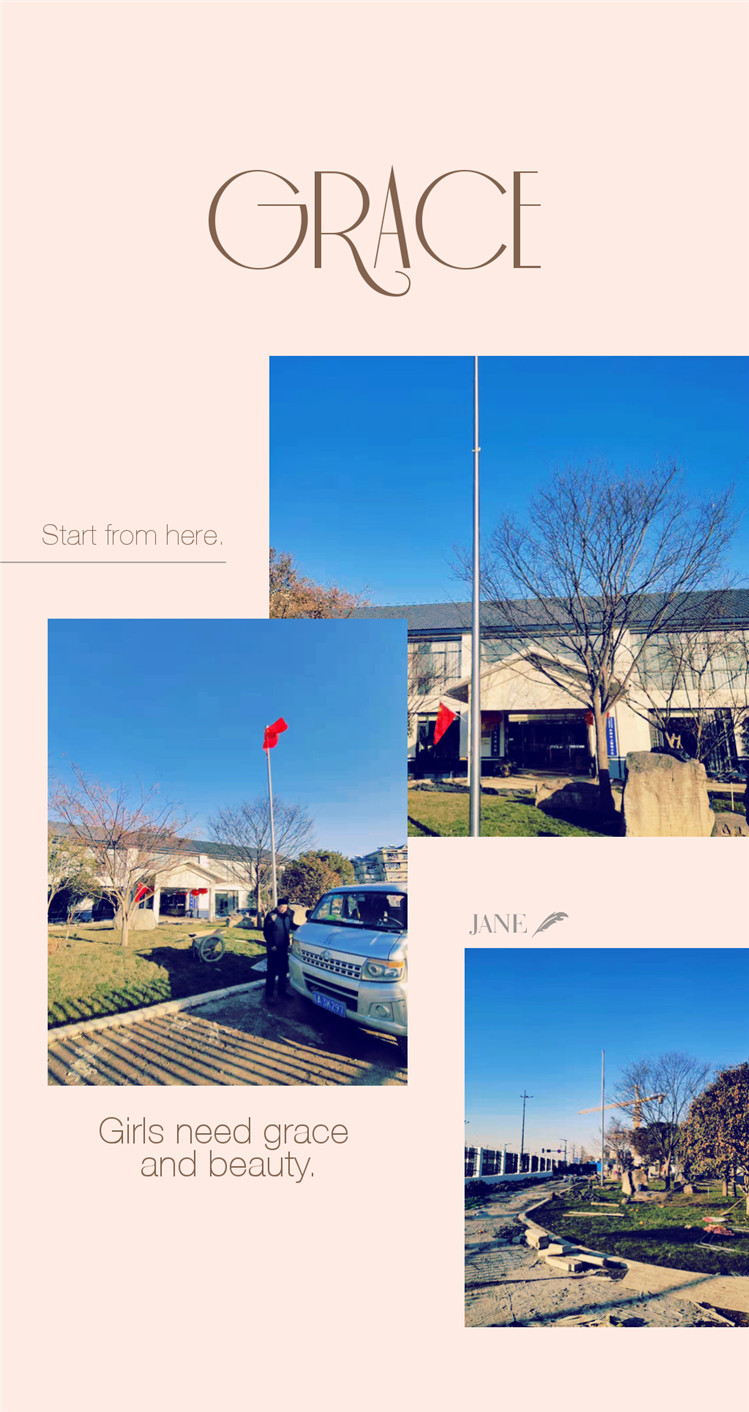 襄陽不銹鋼錐形旗桿電動風(fēng)動旗桿注水旗桿