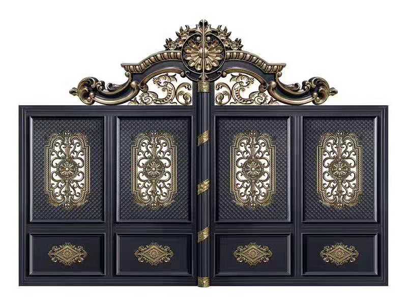 信陽(yáng)市浉河區(qū)圍墻鋅鋼護(hù)欄 庭院大門新款設(shè)計(jì)