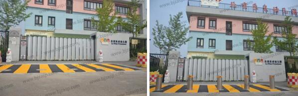 樂點(diǎn)幼兒園項(xiàng)目升降柱下降和上升狀態(tài)