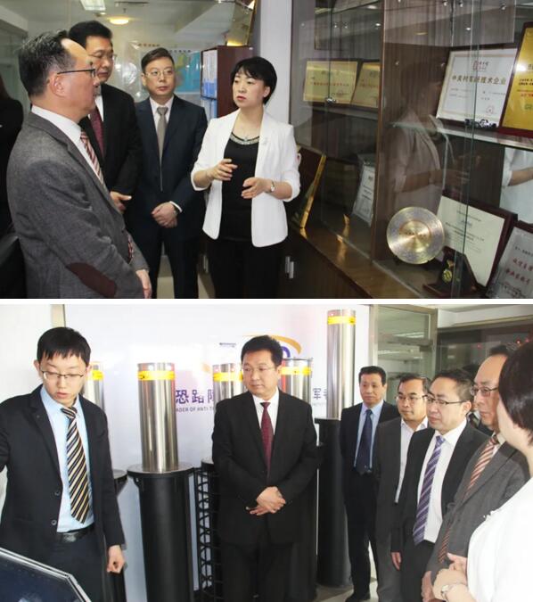 卓奧世鵬董事長周鵬首先陪同國家核安保技術(shù)中心領(lǐng)導(dǎo)代表一行參觀了卓奧世鵬總部