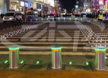 卓奧世鵬獨(dú)立研發(fā)交通信號燈聯(lián)動升降柱，提升防范應(yīng)對有效手段