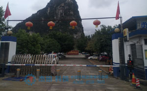 廣西柳州進德派出所升降柱案例