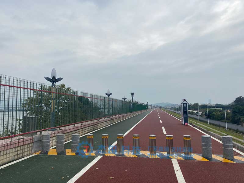 潮州市韓江健康步道升降柱項目 - 中出網(wǎng)-智能出入口與停車充電門戶