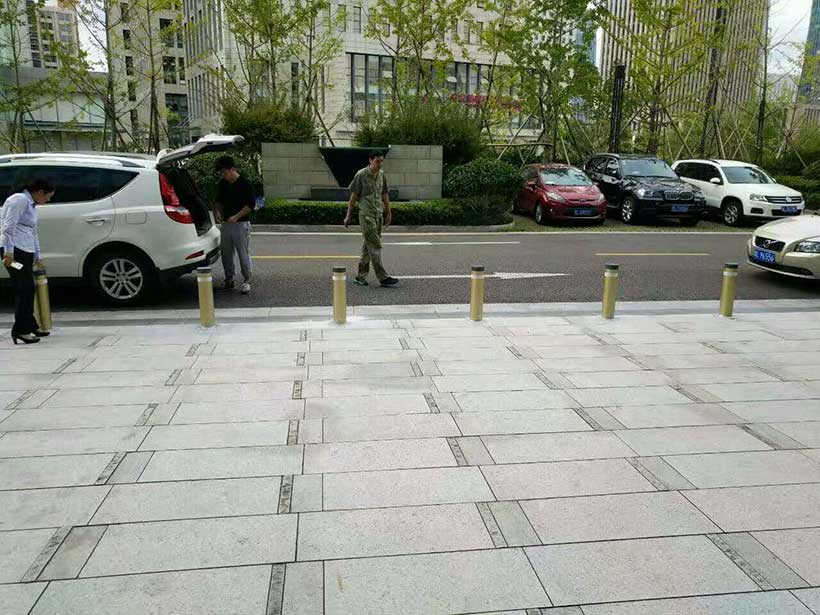 浙江省百合公寓物業(yè)服務(wù)中心升降柱安裝實(shí)例 - 中出網(wǎng)-智能出入口與停車充電門戶