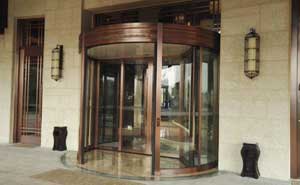 尚島春天度假酒店旋轉(zhuǎn)門案例 - 中出網(wǎng)-智能出入口與停車充電門戶