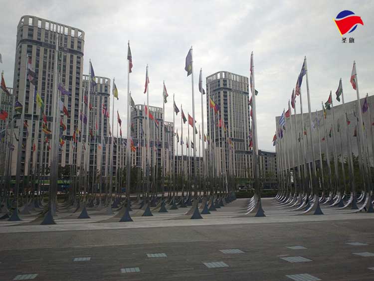 青奧會旗桿案例 - 中出網(wǎng)-智能出入口與停車充電門戶