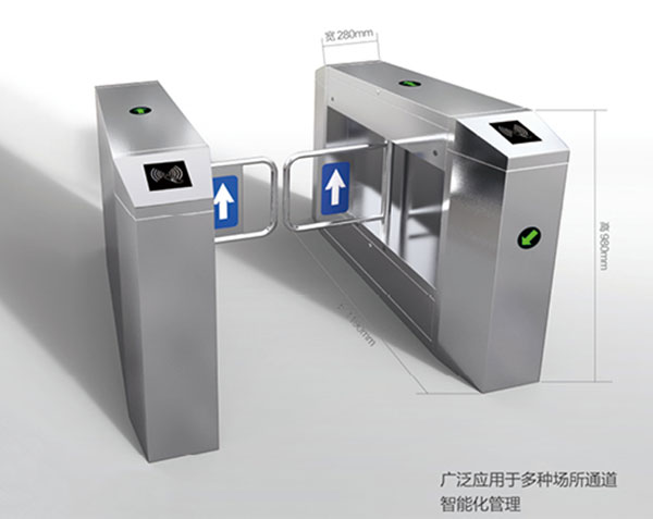 智能橋式斜角擺閘DR002