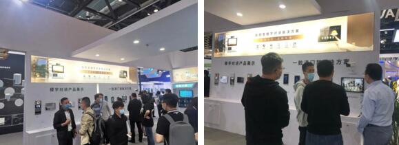 展會(huì)現(xiàn)場(chǎng) | 用戶通過(guò)人臉識(shí)別門口主機(jī)即可開啟單元門的門禁