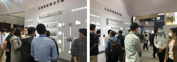 展會(huì)現(xiàn)場(chǎng) | 觀眾們紛紛駐足體驗(yàn)狄耐克全屋智能解決方案