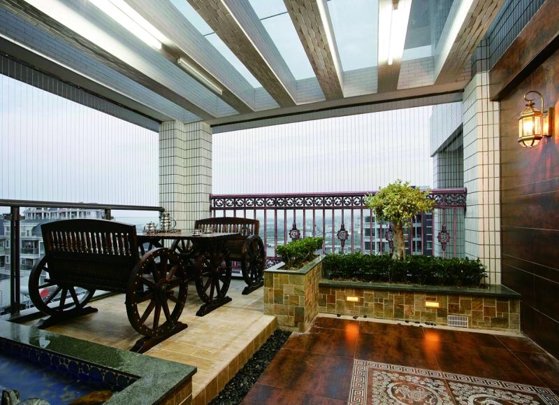 陽臺(tái)護(hù)欄-HYL908A系列陽臺(tái)效果圖合