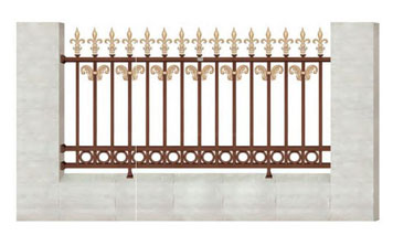 WL-17907護欄（名流深咖+藝術金黃）