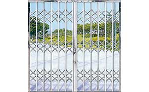 不銹鋼拉閘門 - 彎密欖型拉閘門