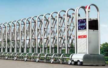 不銹鋼伸縮門(mén) - JXD-2094-塔型網(wǎng)花伸縮門(mén)