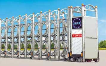 不銹鋼伸縮門 - JXD-2095-金太陽