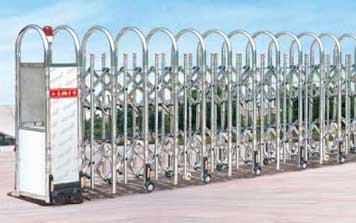 不銹鋼伸縮門(mén) - JXD-2099-大彎雙桿叉型伸縮門(mén)