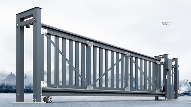 直線平移門 - 懸掛式直線門908B(深灰)