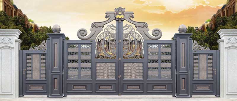 鋁藝大門 - 盧浮幻影-皇冠-LHG17101