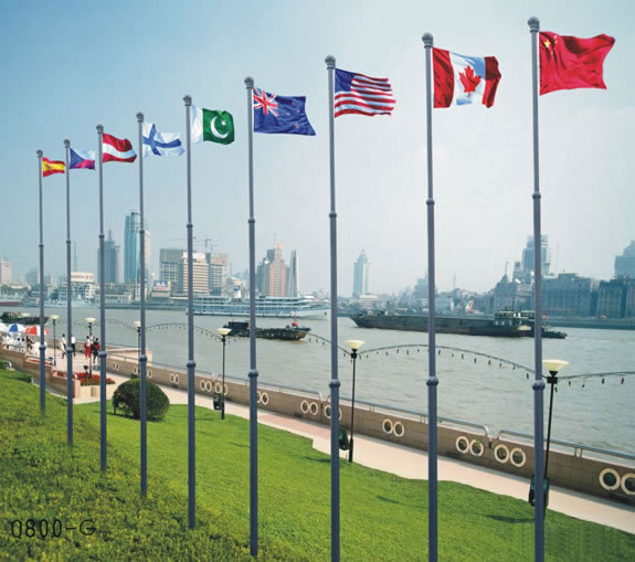 旗桿 - 鋁合金電動旗桿Q800-G