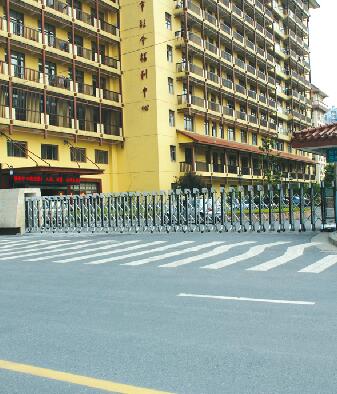 鳴謝杭州市社會(huì)福利中心應(yīng)用杭州出安智能伸縮門