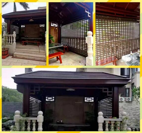 別走開 | 太驚艷了！湘聯(lián)外遮陽卷簾與仿古涼亭的美麗邂逅