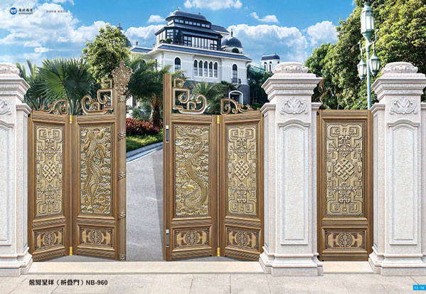 北京出安智能別墅鋁藝大門彰顯江山風(fēng)華項目形象