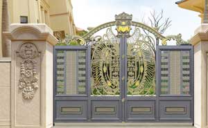 煙臺(tái)出安智能別墅鋁藝大門(mén)成煙臺(tái)馨逸之福項(xiàng)目一道亮麗風(fēng)景 