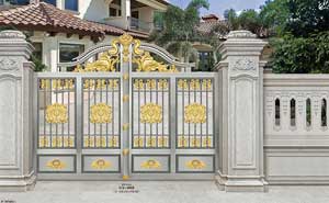 鋼藝庭院門-GY-1018