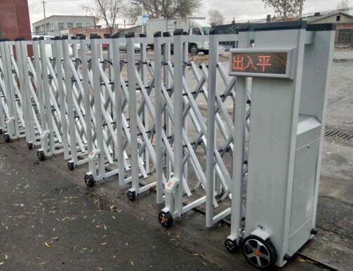 嘉興出安智能伸縮門(mén)安裝在嘉興市總工會(huì)職工學(xué)校