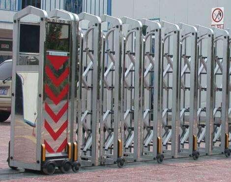 金華出安智能伸縮門成為金華賽正電子科技有限公司的門柱