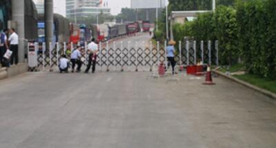 滄州出安智能伸縮門進駐滄州體育運動學校