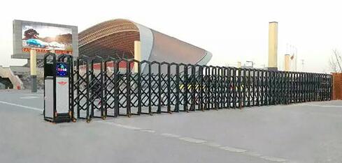 邯鄲出安智能伸縮門讓邯鄲市漢光實(shí)驗(yàn)中學(xué)顯得更有個性