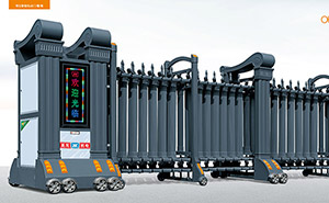 中山出安智能電動(dòng)伸縮門亮相在中山市椰島飲料有限公司大門口