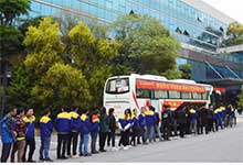 榮高門窗組織全體員工參加無償獻血獻愛心活動