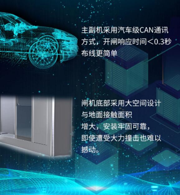 捷順科技“極光”速通擺閘