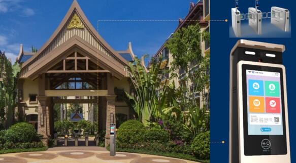 社區(qū)大門部署示意圖 社區(qū)大門部署示意圖