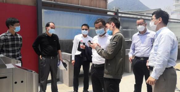 鹽田區(qū)領(lǐng)導(dǎo)視察捷順科技項(xiàng)目施工現(xiàn)場
