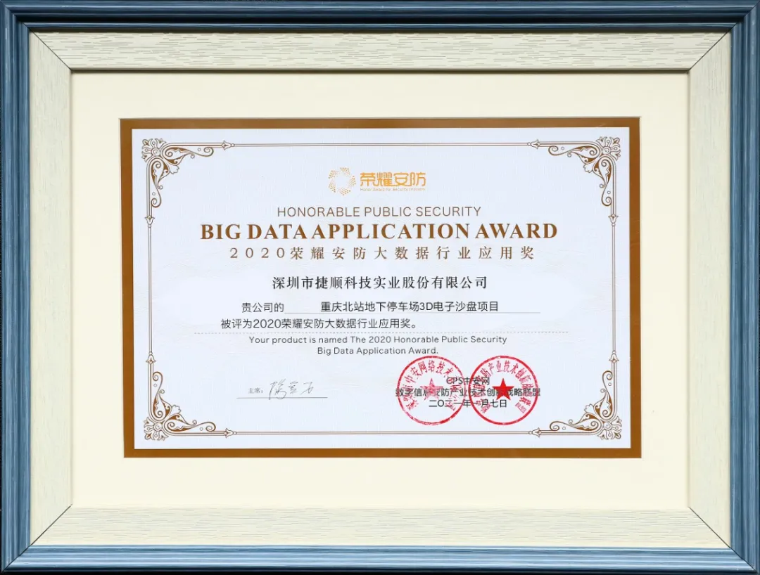 榮耀安防·大數(shù)據(jù)應(yīng)用獎(jiǎng)