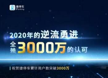 捷順科技累計用戶數(shù)突破30,000,000大關！
