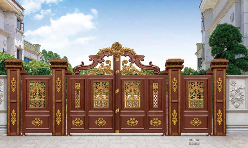 豪華平開(kāi)庭院大門(mén)PK1008